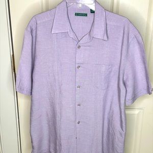 Brand:Cubavera, Large Lavender Linen shirt
